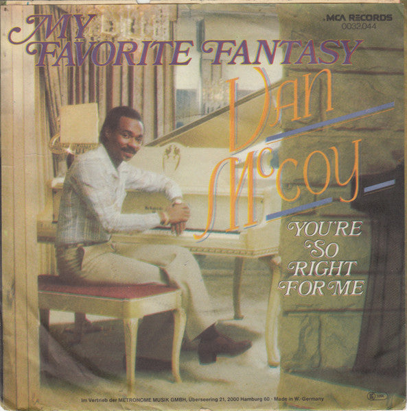 Van McCoy : My Favorite Fantasy (7", Single)