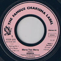Genesis : Many, Too Many (7", Single)