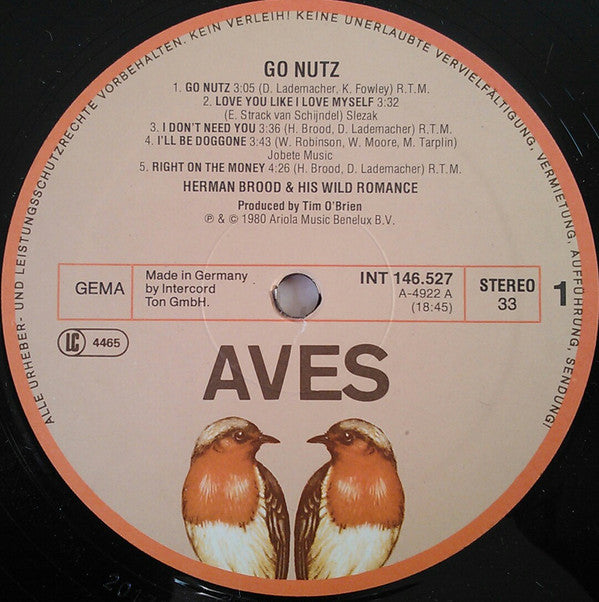 Herman Brood & His Wild Romance : Go Nutz (LP, Album)