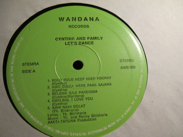 Cynthia And Family : Let's Dance (LP, Album)