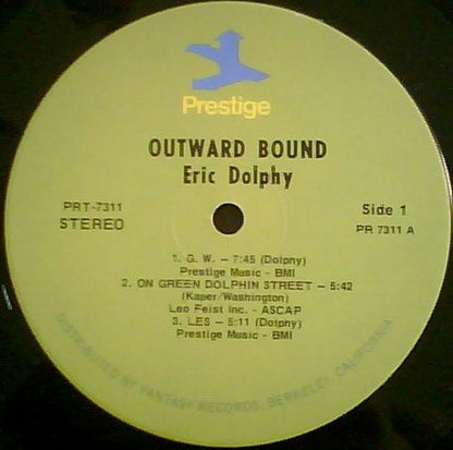 Eric Dolphy : Outward Bound (LP, Album, RE)