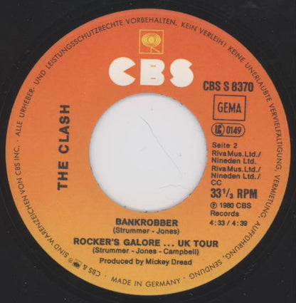The Clash : Train In Vain / Bankrobber (7")