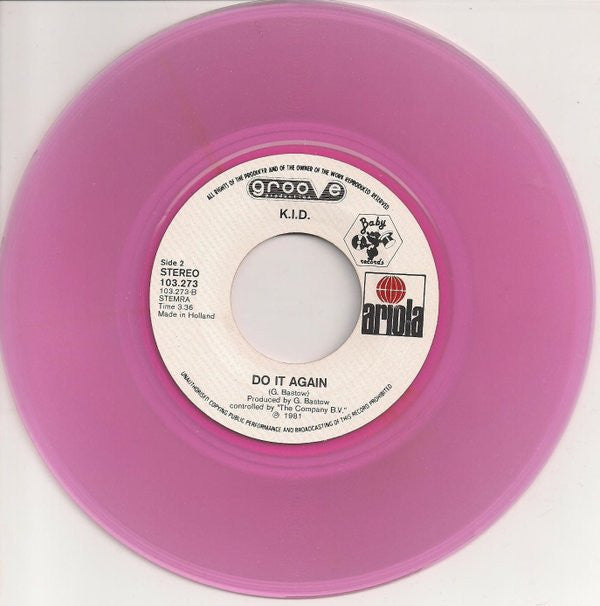 K.i.D. : Don't Stop (7", Single, Pin)