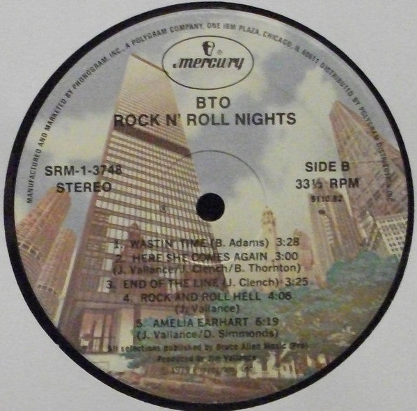 B.T.O.* : Rock N' Roll Nights (LP, Album, Com)