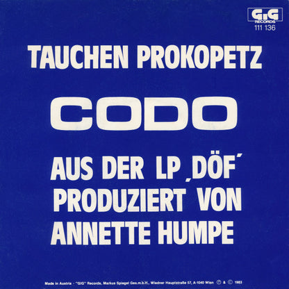 Tauchen-Prokopetz : Codo (7", Single)