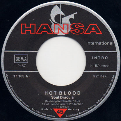 Hot Blood : Soul Dracula (7", Single)