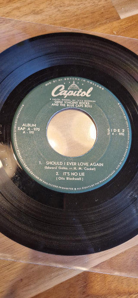 Gene Vincent & His Blue Caps : Gene Vincent Rocks! And The Blue Caps Roll (7", EP)