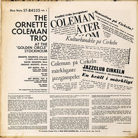 The Ornette Coleman Trio : At The "Golden Circle" Stockholm - Volume Two (LP, Album)