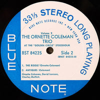 The Ornette Coleman Trio : At The "Golden Circle" Stockholm - Volume Two (LP, Album)