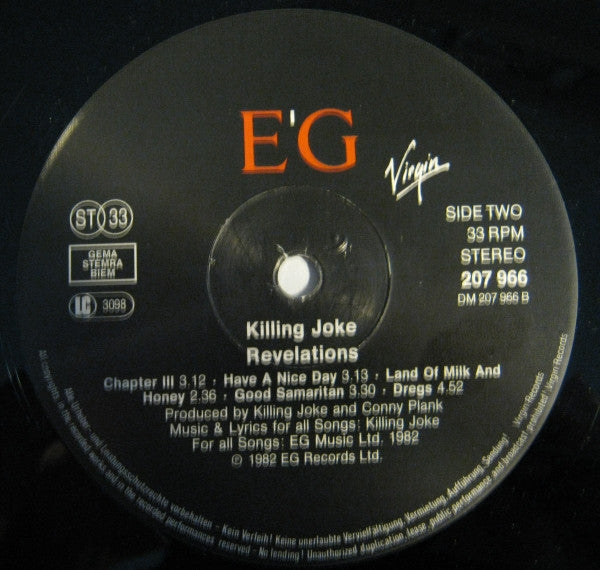 Killing Joke : Revelations (LP, Album, RE)