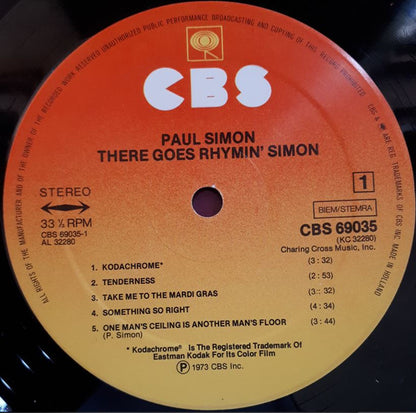 Paul Simon : There Goes Rhymin' Simon (LP, Album, RE, Gat)