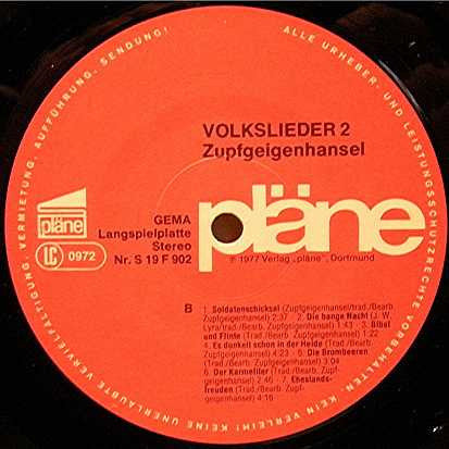 Zupfgeigenhansel : Volkslieder 2 (LP, Album)