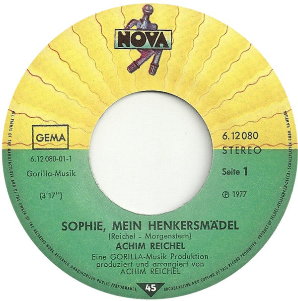 Achim Reichel : Sophie, Mein Henkersmädel / Das Störtebekerlied (7", Single)