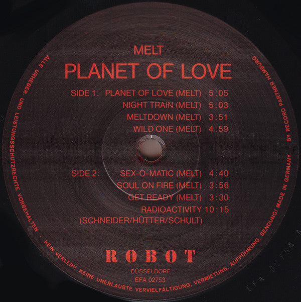 Melt (4) : Planet Of Love (LP, Album)