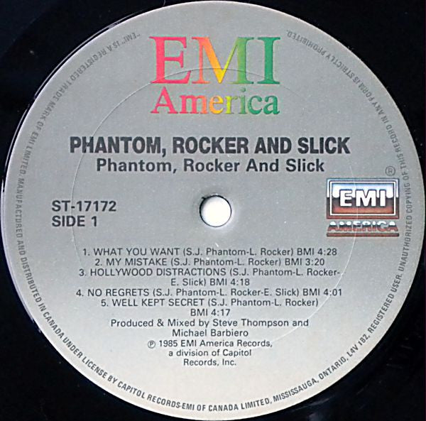Phantom, Rocker & Slick : Phantom, Rocker & Slick (LP, Album)