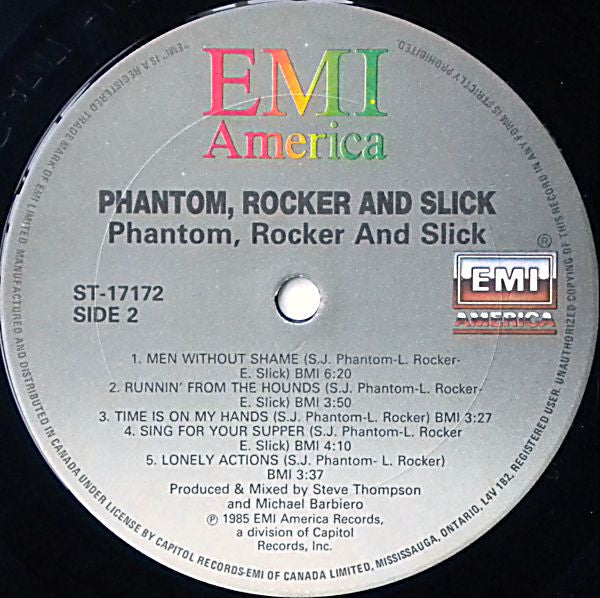 Phantom, Rocker & Slick : Phantom, Rocker & Slick (LP, Album)