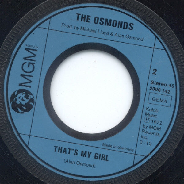 The Osmonds : Crazy Horses (7", Single)