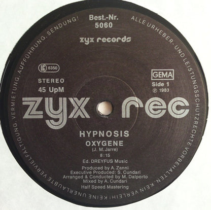 Hypnosis* : Oxygene / Bormaz (12")