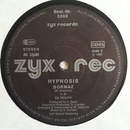 Hypnosis* : Oxygene / Bormaz (12")