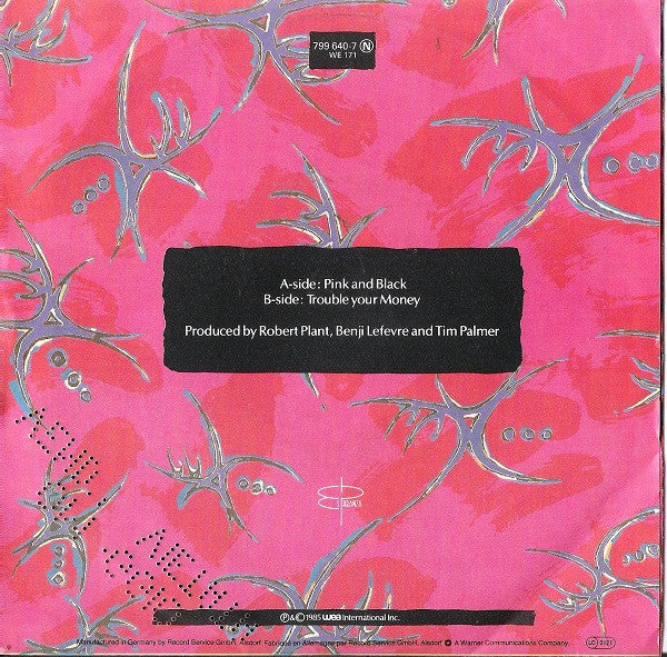 Robert Plant : Pink And Black (7", Single)