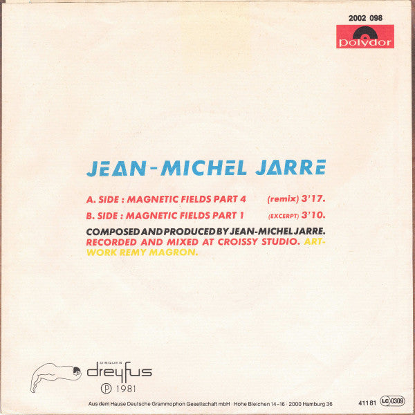 Jean-Michel Jarre : Magnetic Fields Part 4 (Remix) (7", Single)