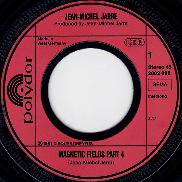 Jean-Michel Jarre : Magnetic Fields Part 4 (Remix) (7", Single)