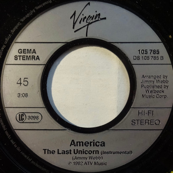 America (2) : Das Letzte Einhorn (7", Single)