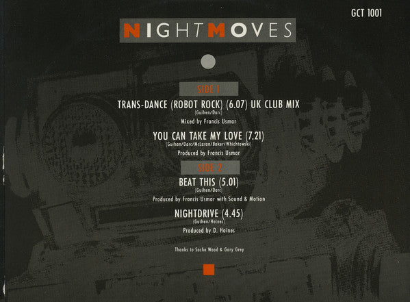 Nightmoves* : Trans-Dance (Robot Rock) / You Can Take My Love (12", Maxi)