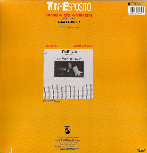 Tony Esposito : Simba De Ammon (12", Maxi)