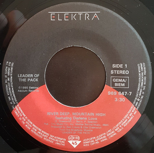 Leader Of The Pack (2) Featuring Darlene Love : River Deep, Mountain High (7", Single)