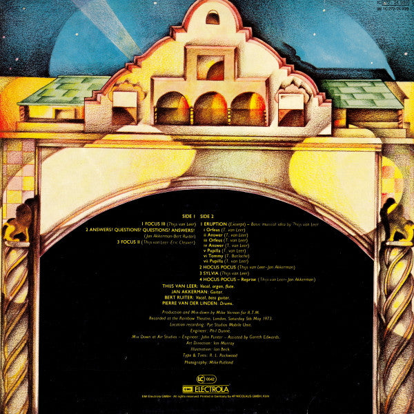 Focus (2) : Focus At The Rainbow (LP, Album, RP)