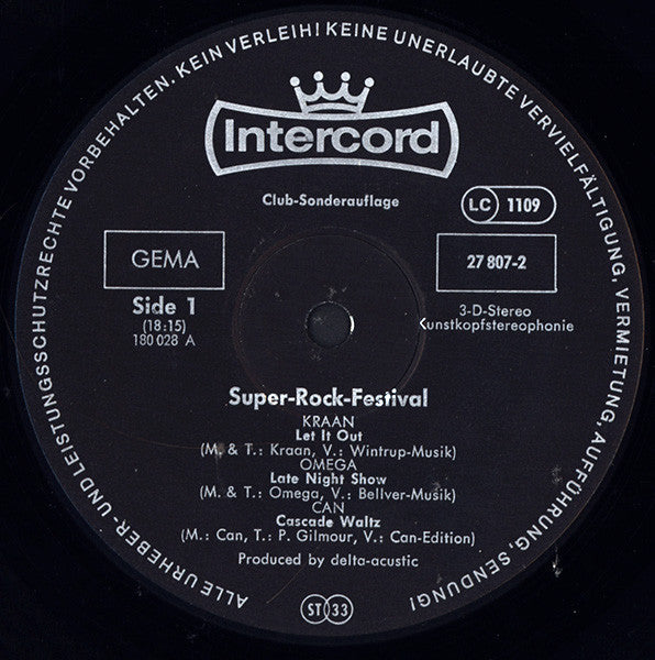 Various : Super-Rock-Festival (2xLP, Comp, Club)