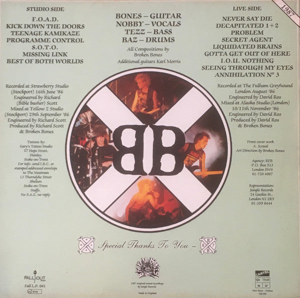 Broken Bones : F.O.A.D. (LP, Album, Ltd)