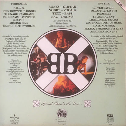 Broken Bones : F.O.A.D. (LP, Album, Ltd)