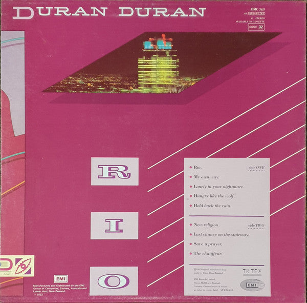 Duran Duran : Rio (LP, Album)