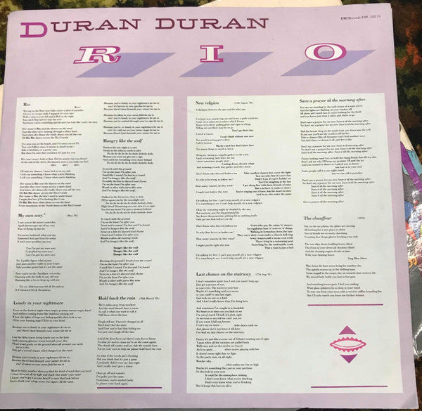 Duran Duran : Rio (LP, Album)