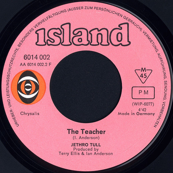 Jethro Tull : Witch's Promise / The Teacher (7", Single, Mono)