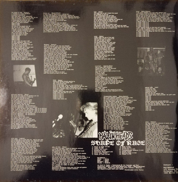 Mundus Vult Decipi* / Malinheads : Berlin Gewidmet ✝ 3. Okt' 90 / Shape Of Rage (LP, Gat)