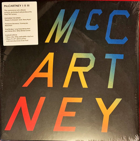 Paul McCartney : McCartney I II III (LP, Album, RE, 180 + LP, Album, RE, 180 + LP, Albu)
