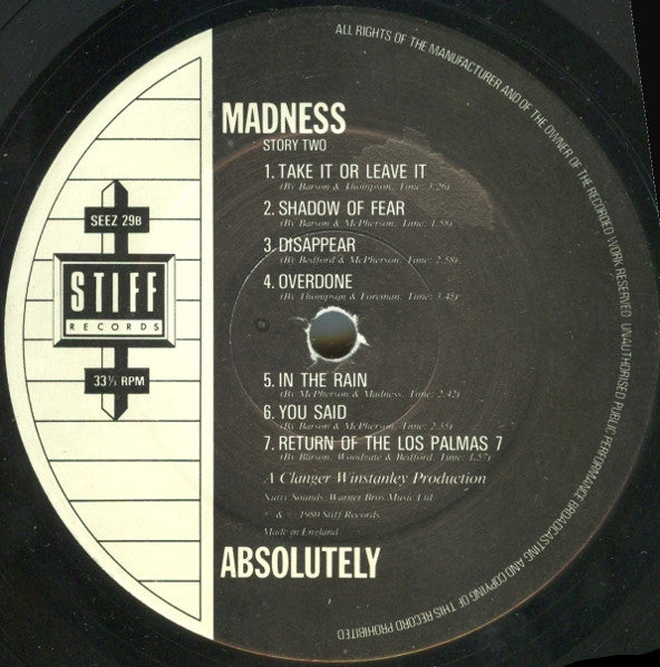 Madness : Absolutely (LP, Album)