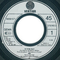 ABC : All Of My Heart / Overture (From The Lexicon Of Love) (7", Single)