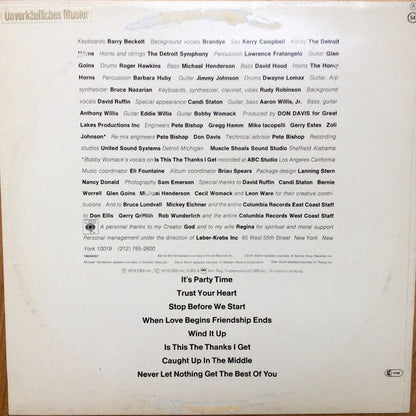 Bobby Womack : Pieces (LP, Album)