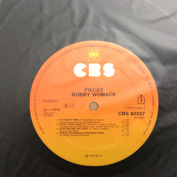 Bobby Womack : Pieces (LP, Album)