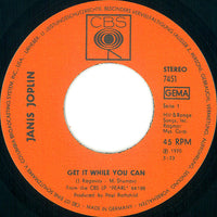 Janis Joplin : Get It While You Can (7")