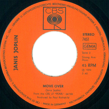 Janis Joplin : Get It While You Can (7")