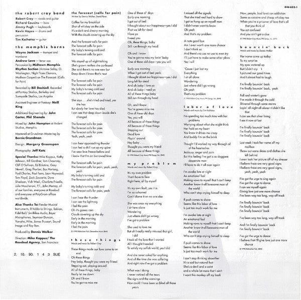 Robert Cray : Midnight Stroll (LP, Album)