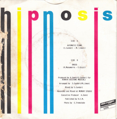 Hipnosis : Automatic Piano / Droid (7", Single)