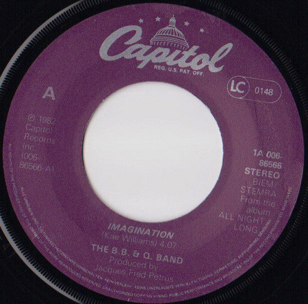 The B. B. & Q. Band* : Imagination (7", Single)