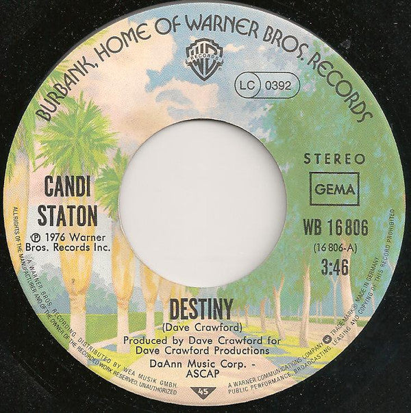 Candi Staton : Destiny (7", Single)