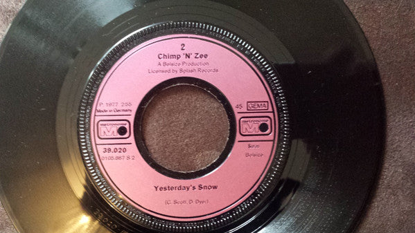 Chimp 'N' Zee : King Kong / Yesterday's Snow (7")